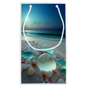 Meereswellen und Sea Glass-Geschenkboxen Kleine Geschenktüte