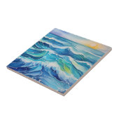 Meereswellen unter der Sonne Fliese (Seite)