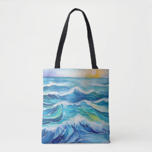 Meereswellen unter der Sonne Tasche