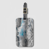 Meereswellen Wappen Natur Gepäckanhänger (Vorderseite Vertikal)