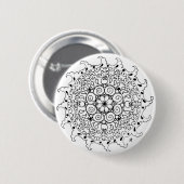Meereswellen Zen-Mandala Button (Vorne & Hinten)