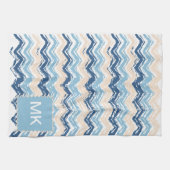 Meereswellen Zickzack Handtuch (Horizontal)