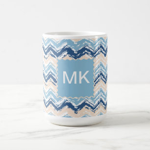Meereswellen Zickzack Kaffeetasse