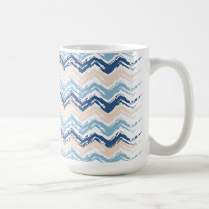 Meereswellen Zickzack Kaffeetasse