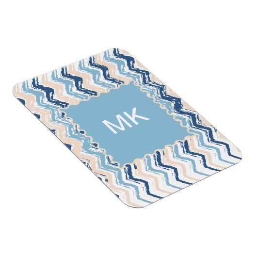 Meereswellen Zickzack Magnet (Rechte Seite)