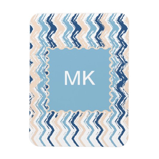 Meereswellen Zickzack Magnet (Vertikal)