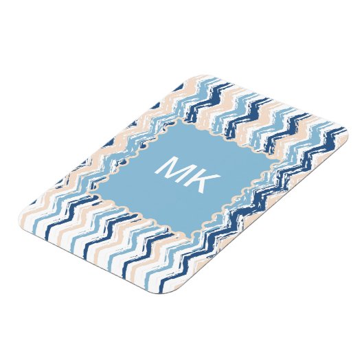 Meereswellen Zickzack Magnet (Linke Seite)