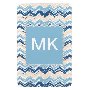 Meereswellen Zickzack Magnet