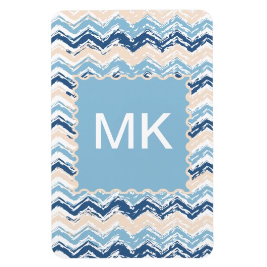 Meereswellen Zickzack Magnet (Vertikal)