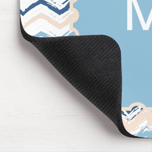 Meereswellen Zickzack Mousepad (Ecke)