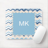 Meereswellen Zickzack Mousepad (Mit Mouse)