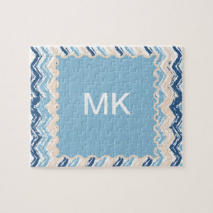 Meereswellen Zickzack Puzzle