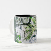 Meereswellen Zweifarbige Tasse (Vorderseite Links)