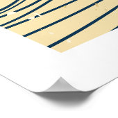 Meereswellenlandschaft Poster (Ecke)