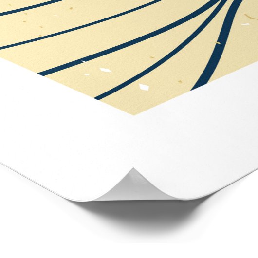 Meereswellenlandschaft Poster (Ecke)