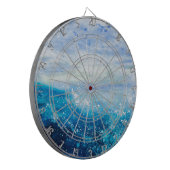 Meereswellenmalerei, Seeschaum Dartscheibe (Vorderseite Links)