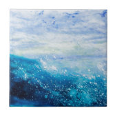 Meereswellenmalerei, Seeschaum Fliese (Vorderseite)