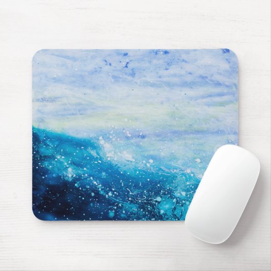 Meereswellenmalerei, Seeschaum Mousepad (Mit Mouse)