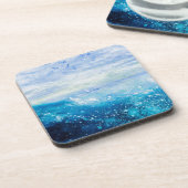 Meereswellenmalerei, Seeschaum Untersetzer (Linke Seite)