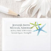 Meereswelt Beach Ocean Wedding Rücksendeadresse (Insitu)