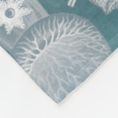 Meereswelt Blueprint IV Fleecedecke (Ecke)