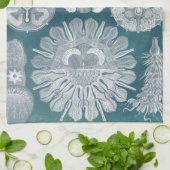 Meereswelt Blueprint IV Geschirrtuch (Gefaltet)