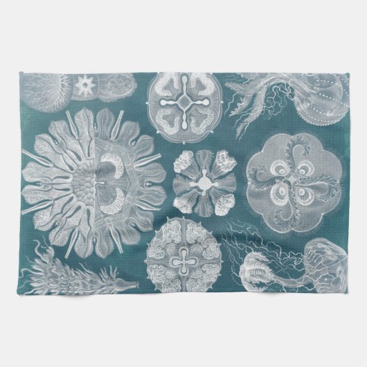 Meereswelt Blueprint IV Geschirrtuch (Horizontal)