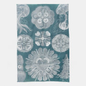 Meereswelt Blueprint IV Geschirrtuch (Vertikal)