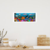 Meereswelt Coral Reef Poster (Küche)