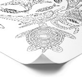 Meereswelt Erwachsenenfarbposter Poster (Ecke)