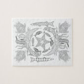 Meereswelt Erwachsenenfarbpuzzle Puzzle (Horizontal)