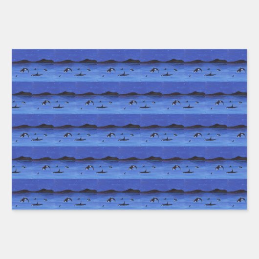 Meereswelt Geschenkpapier Set (Vorderseite)