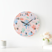 Meereswelt Große Wanduhr (Zuhause)