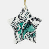 Meereswelt-Krake Keramik Ornament (Rechts)