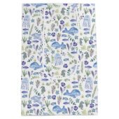 Meereswelt Moderne Wasserfarbe Mittlere Geschenktüte (Rückseite)