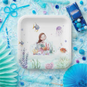 Meereswelt-Papier-Teller für Wasserfarbstoffe Pappteller (Party)