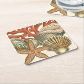 Meereswelt Rechteckiger Pappuntersetzer (angewinkelt)