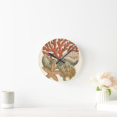 Meereswelt Runde Wanduhr (Zuhause)