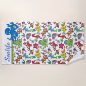 Meereswelt Strandhandtuch (Vorderseite)