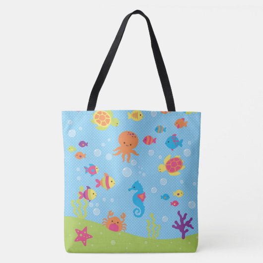 Meereswelt Tasche (Vorderseite)
