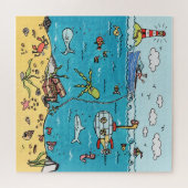 Meereswelt unter Meer Puzzle (Horizontal)