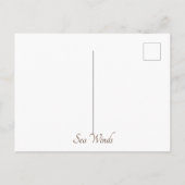 Meereswinde Postkarte (Rückseite)