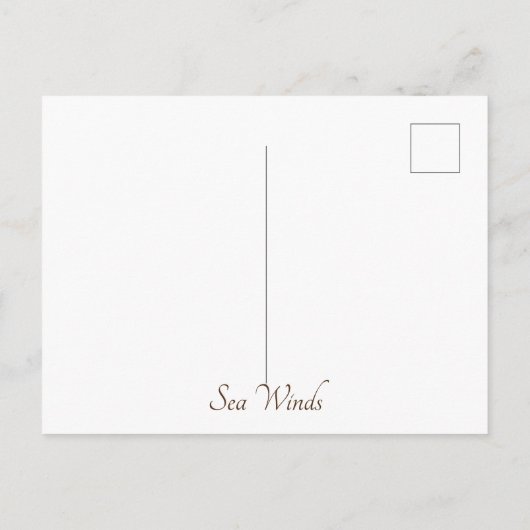 Meereswinde Postkarte (Rückseite)