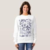 Meereswunder - Vintages Leben im Meer Sweatshirt (Vorne ganz)