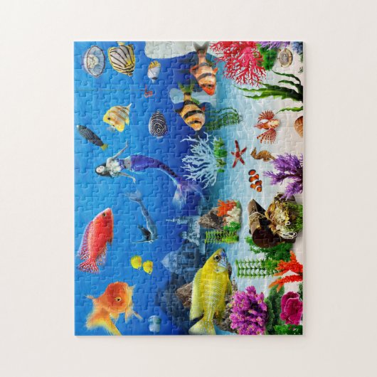 Meerfisch Meerjungfrau Ariel Meerjungfrau-Puzzle Puzzle (Vertikal)