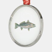 Meerforelle - Seatrout - Meerforelle Silbernes Ornament (Links)