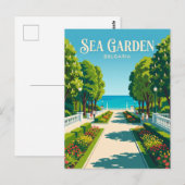 Meergarten Bulgarien Postkarte (Vorne/Hinten)