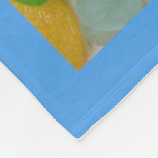 Meerglas, dunkle Strandglasfarben Fleecedecke (Ecke)