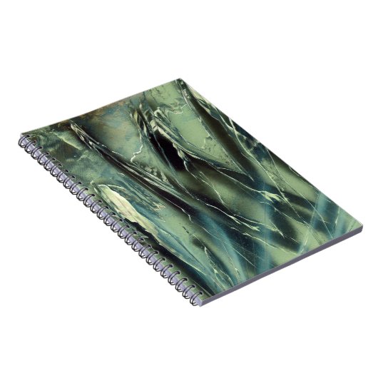 Meerglas grün bis schwarz notizblock (Rechte Seite)