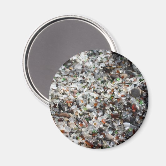 Meerglas Magnet (Vorderseite/Rückseite)